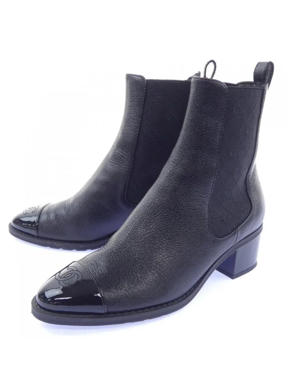 Chanel Short Boots Black